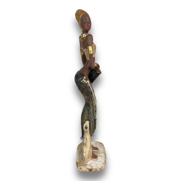 Estátua Africana Vaso/Tamborim - Image 3