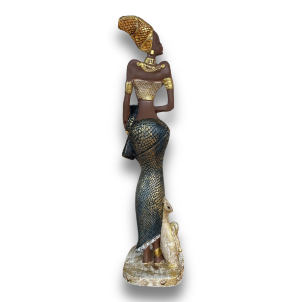 Estátua Africana Vaso/Tamborim - Image 4
