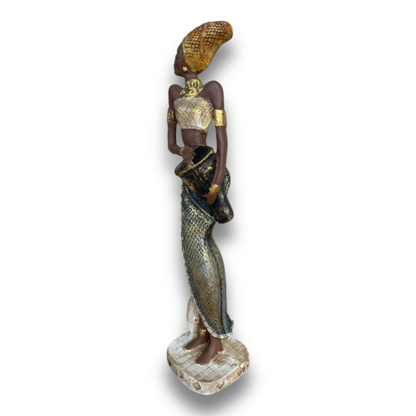Estátua Africana Vaso/Tamborim - Image 2