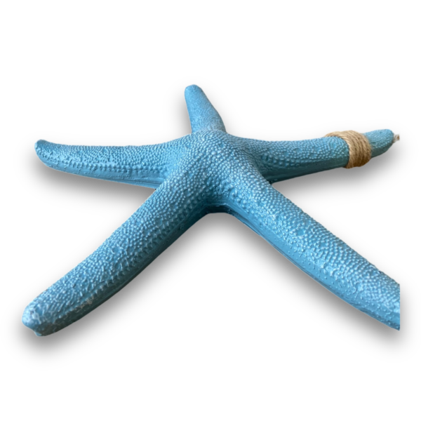 Estrela Decorativa De Parede Azul Claro em Resina 23 Cm - Image 3