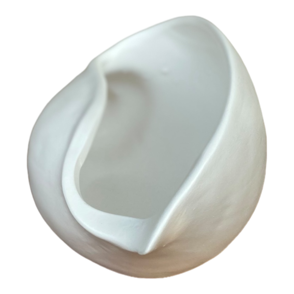 Vaso Decorativo Concha Branca em Ceramica - Image 4