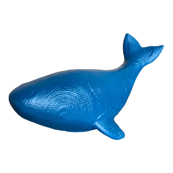 Baleia Texturizada Azul em Ceramica MD