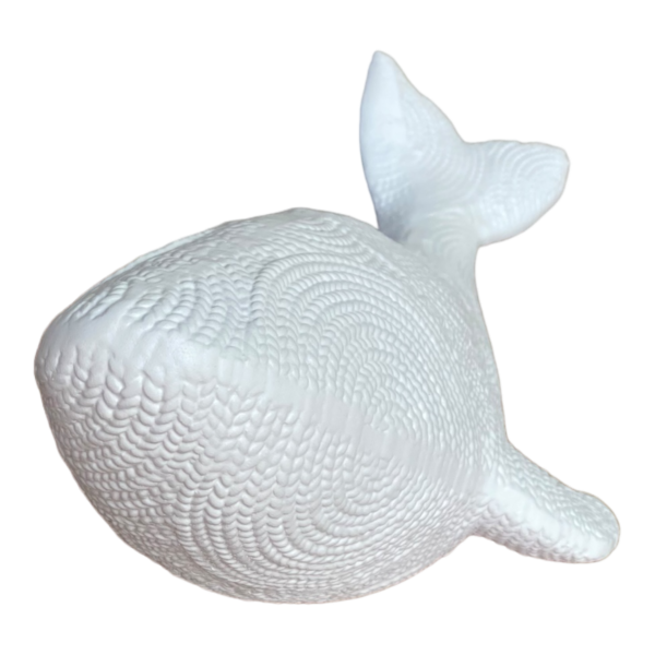 Baleia Texturizada Branca em Ceramica GD - Image 3