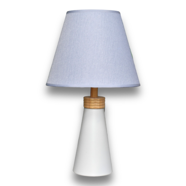 Abajur Base Cone Branco 24 x 44cm