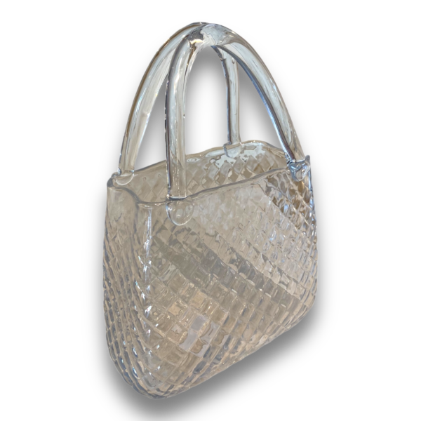 Vaso Bolsa de Vidro 20 x 28cm