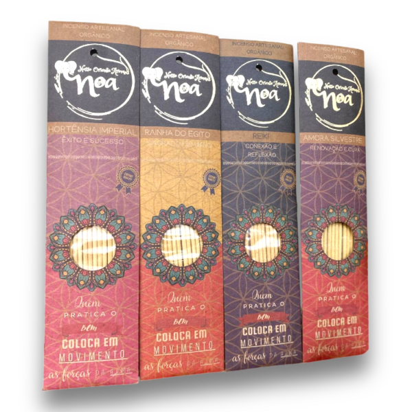 Incenso Artesanal Orgânico Natural s/ Carvão Aromas