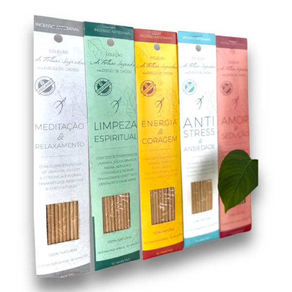Incenso Artesanal Natural c/ Óleos Essenciais Aromas
