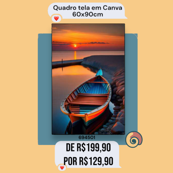 Tela em Canva Paisagens 60 x 90cm